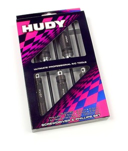 Hudy Slotted + Phillips Screwdriver Set - 5 Piece