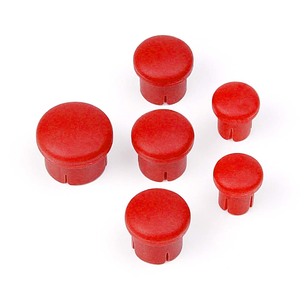 Hudy Plastic Cap For Handle ( Set - 3+2+1) Red
