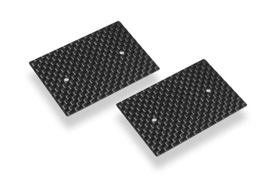 Hudy Graphite Rear Wing Side Plate 0.5mm - 1:10 Nitro (2)