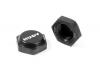 Hudy Aluminium Wheel Nut With Cover - Ribbed (2)