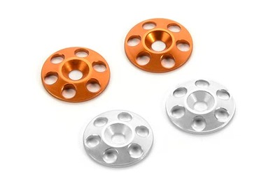 Hudy Aluminium Rear Wing Shim - Orange (2)