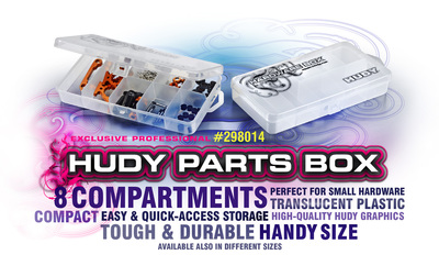 Hudy Hardware Parts Box - 8 Compartments