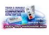 Hudy Tiny Hardware Parts Box - 4 Compartments