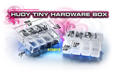 Hudy Tiny Hardware Box - 8 Compartments ** CLEARANCE **