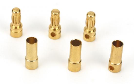 Gold Bullet Connector Set - 3.5mm (3)
