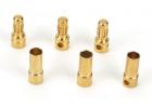 Gold Bullet Connector Set - 3.5mm (3)