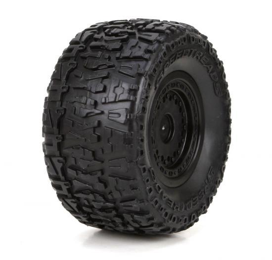 1:18 4WD Ruckus Premounted Front/Rear Tyres (2)