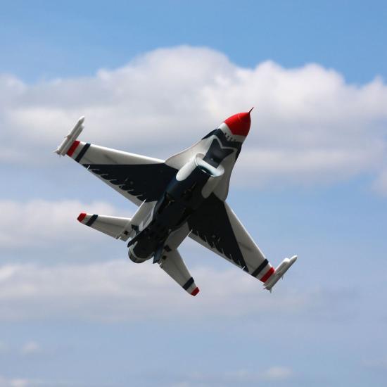 E Flite F-16 Thunderbirds 70mm EDF Jet - BNF Basic