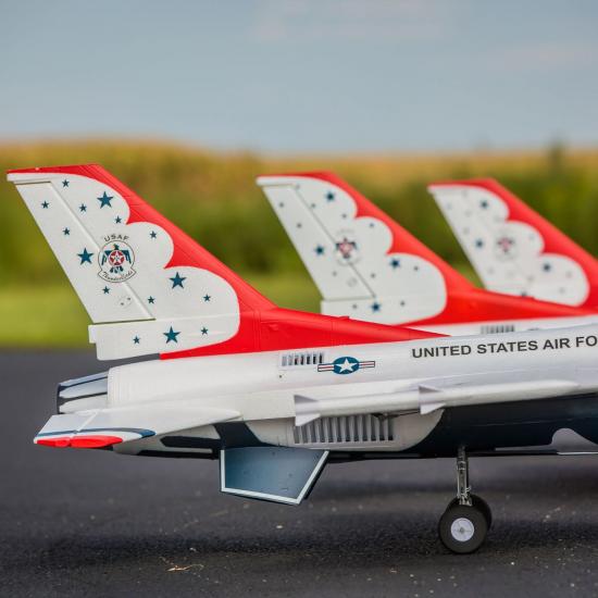 E Flite F-16 Thunderbirds 70mm EDF Jet - BNF Basic
