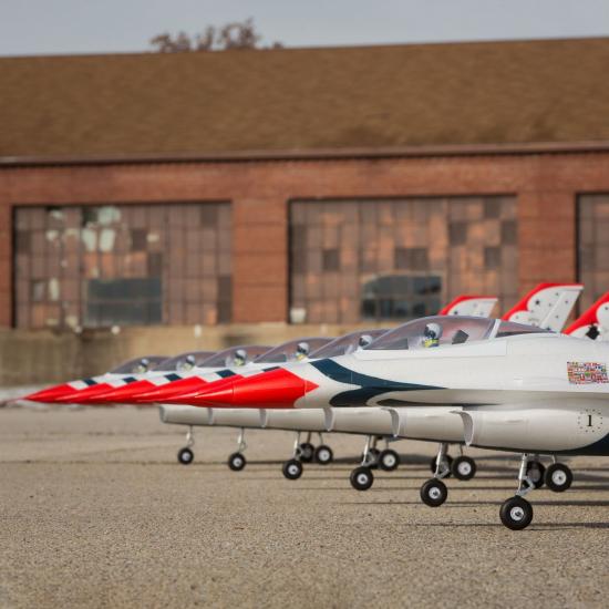 E Flite F-16 Thunderbirds 70mm EDF Jet - BNF Basic