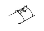 E Flite Blade Micro CX Landing Skid & Battery Mount Set