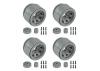 Element RC Enduro Trigon Wheels 1.55In Silver