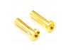 eTronix Low Profile 4.0mm Male Gold Connectors (2) For Right Angle