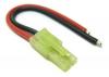 Male Micro Tamiya Connector on 10cm Fly Lead