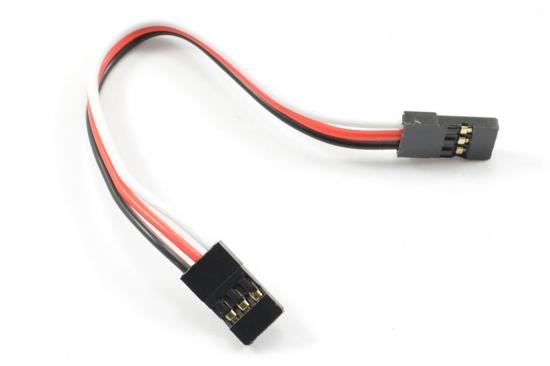 eTronix 10Cm 22AWG Extension Wire W/2 Jr Male Connector