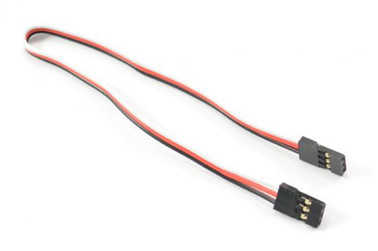 eTronix 20Cm 22AWG Extension Wire W/2 Jr Male Connector