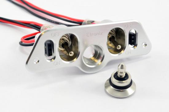 eTronix Super Duty Dual Power Switch With Fuel Dot And JR Connectors