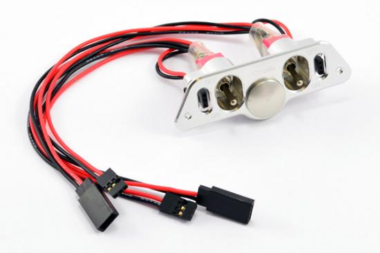 eTronix Super Duty Dual Power Switch With Fuel Dot And JR Connectors