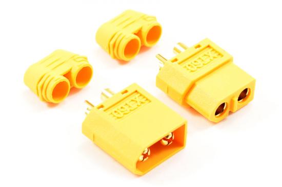 eTronix XT60 Connectors With Sleeves - 1 Pair (Male/Female)