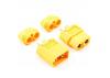 eTronix XT60 Connectors With Sleeves - 1 Pair (Male/Female)