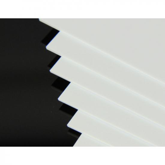 Evergreen 12x24in (30x60cm) White Sheet .020in Thick (12 Sheet per pack)