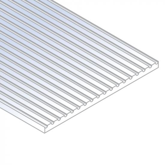 Evergreen 6x12in (15x30cm) Passenger Car Siding Sheet .030in (0.75mm) Thick (1 Sheet per pack)