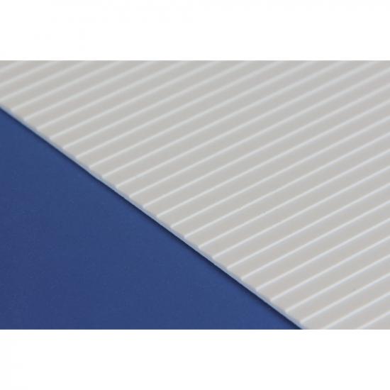 Evergreen 6x12in (15x30cm) Clapboard Siding Sheet .040in (1.0mm) Thick .100in Spacing (1 Sheet per pack)