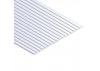 Evergreen 6x12in (15x30cm) Clapboard Siding Sheet .040in (1.0mm) Thick .100in Spacing (1 Sheet per pack)