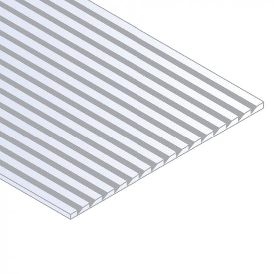 Evergreen 6x12in (15x30cm) Novelty Siding Sheet .040in (1.0mm) Thick .150in Spacing (1 Sheet per pack)