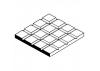 Evergreen 6x12in (15x30cm) Square Tile Sheet .040in (1.0mm) Thick 1/4x1/4in Spacing (1 Sheet per pack)