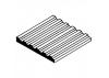 Evergreen 6x12in (15x30cm) Corrugated Metal Siding Sheet .040in (1.0mm) Sheet .030in Groove Spacing (1 sheet per pack)