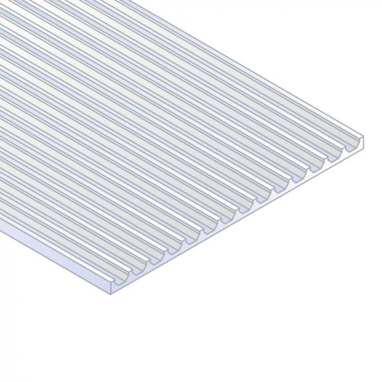 Evergreen 6x12in (15x30cm) Board & Batten Sheet .040in (1.0mm) Thick .075in Spacing (1 Sheet per pack)
