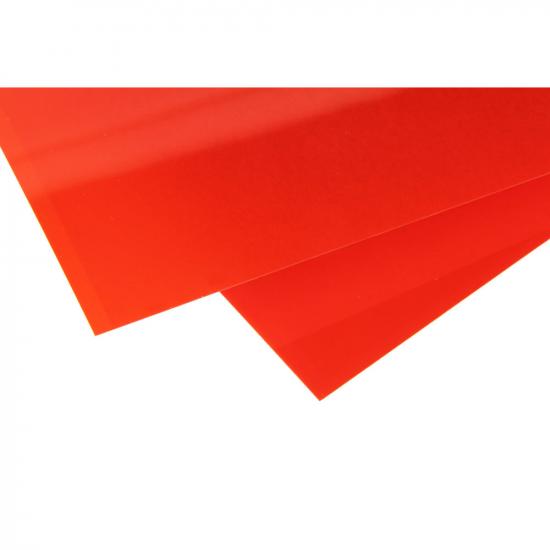Evergreen [9901] 6 x 12 Transparent Coloured Sheet .010 Thick RED (2 sheets per pack)