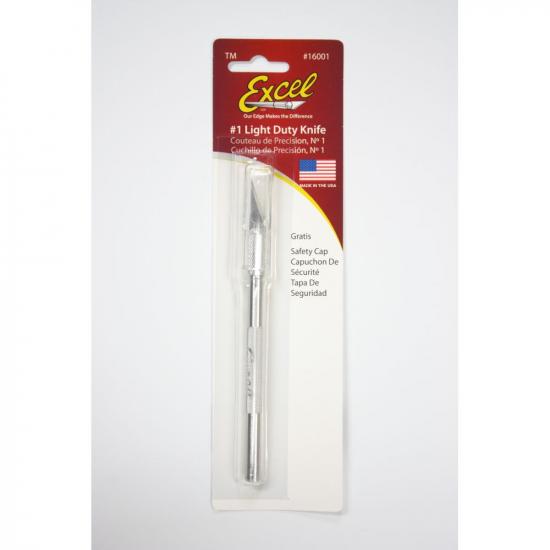 Excel K1 Knife, Light Duty Round Aluminium with Safety Cap