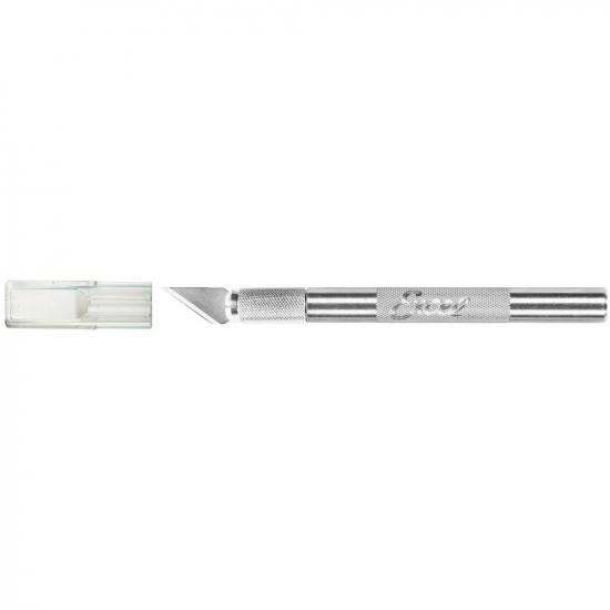 Excel K2 Knife, Medium Duty Round Aluminium with Safety Cap