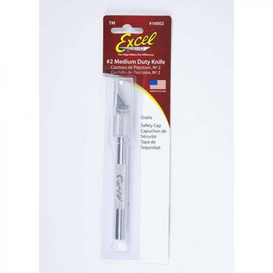 Excel K2 Knife, Medium Duty Round Aluminium with Safety Cap
