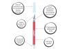 Excel K18 Grip-On Knife with Safety Cap, Red (Carded)