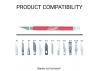 Excel K18 Grip-On Knife with Safety Cap, Red (Carded)