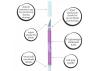 Excel K18 Grip-On Knife with Safety Cap, Purple (Carded)