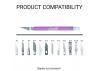 Excel K18 Grip-On Knife with Safety Cap, Purple (Carded)