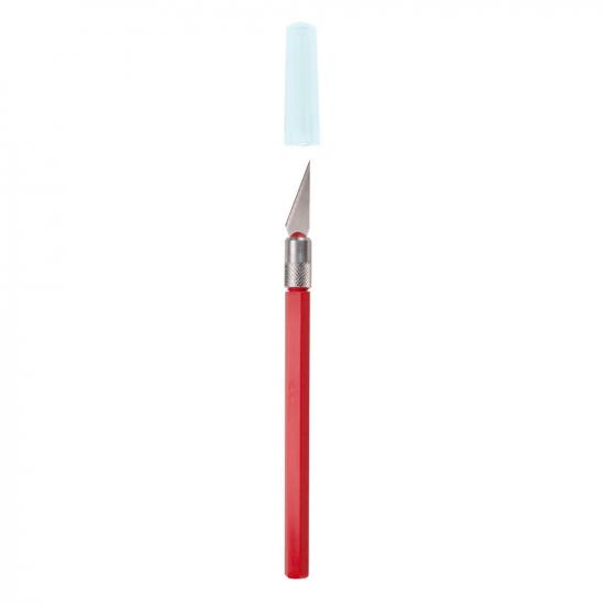 Excel K30 Light Duty Rite-Cut Knife with Safety Cap, Red (Carded)