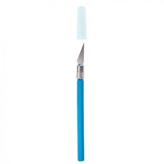 Excel K30 Light Duty Rite-Cut Knife with Safety Cap, Blue(Carded)