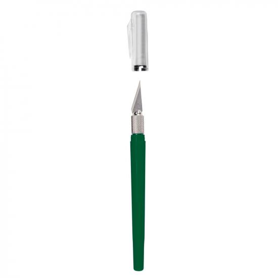 Excel K40 Pocket Clip-on Knife with TwiST-off Cap, Green (Carded)