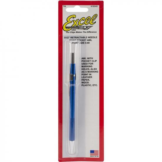 Excel Retractable Awl, .060in, Blue (Carded)
