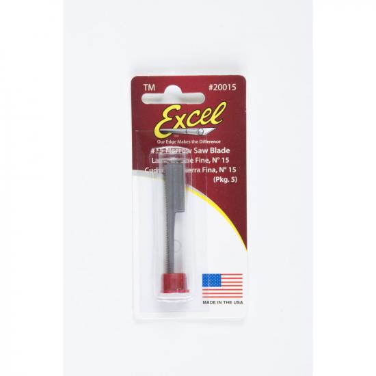 Excel #15 Narrow Saw Blade, Shank 0.345 (0.88 cm) (5pcs)(Carded)