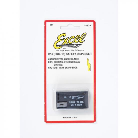 Excel #16 Stencil Edge Blade, Shank 0.25 (0.58 cm) (5pcs) (Carded)
