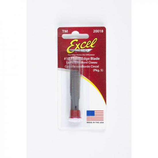 Excel #18 1/2in Chisel Blade, Shank 0.345 (0.88 cm) (5pcs) (Carded)