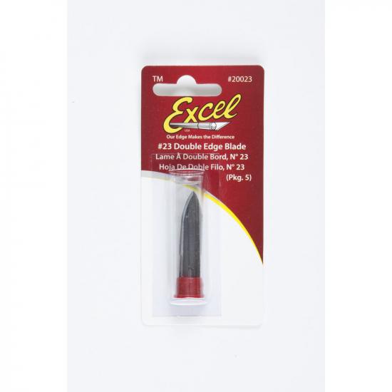 Excel #23 Double Edge Blade, Shank 0.345 (0.88 cm) (5pcs) (Carded)