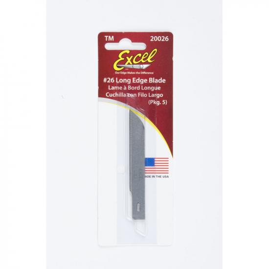 Excel #26 Whittling Blade 3, Shank 0.345 (0.88 cm) (5pcs) (Carded)