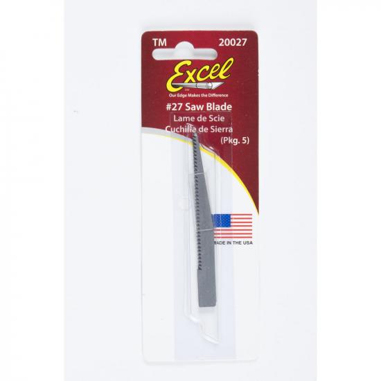 Excel #27 Saw Blade, Shank 0.345 (0.88 cm) (5pcs) (Carded)
